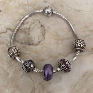 Michael Hill?Sterling Charm Bracelet & Charms